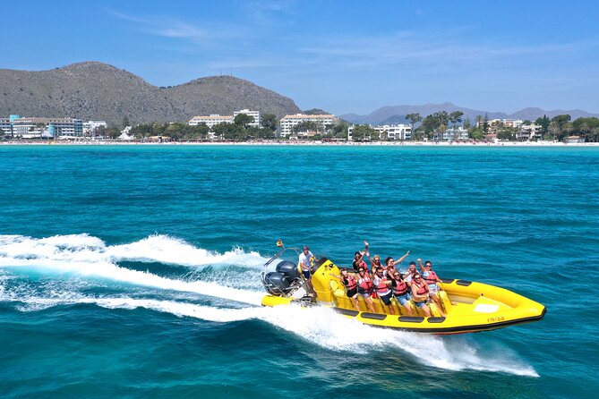 1 Hour of Adrenaline and Speedboat adventure in Alcúdia - Entering two sea caves by speedboat