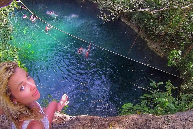 3 adrenaline activities Atvs Zipline and a swim experience in a cenote - The zipline course above the jungle
