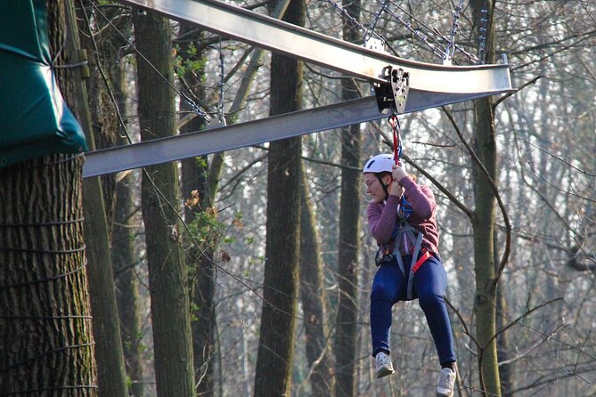 A Day in the Largest Adventure Park in France - Choosing between beginner routes and harder crossings