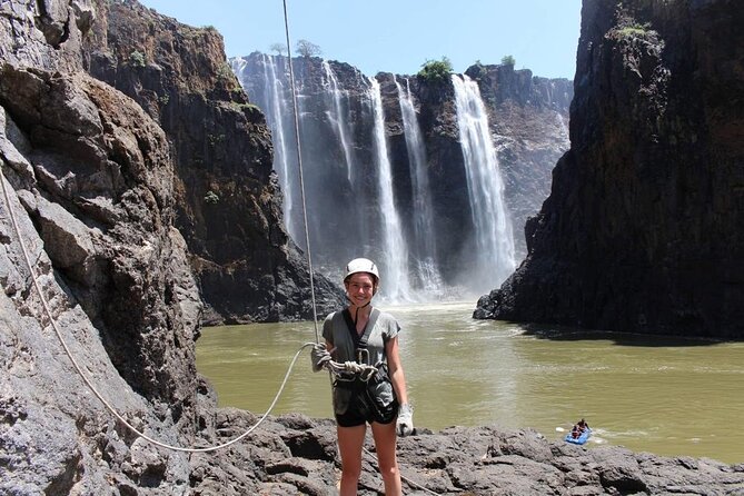 Abseiling at Victoria Falls - Starting with Victoria Falls Park views