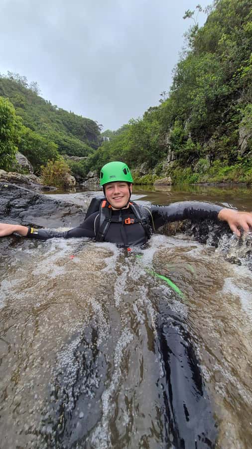 Abseiling/Canyoning - Waterfalls, forest, and the view from the 55-meter drop