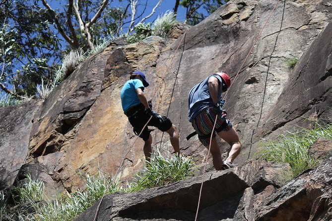 Abseiling the Kangaroo Point Cliffs in Brisbane - Reaching the Brisbane River level