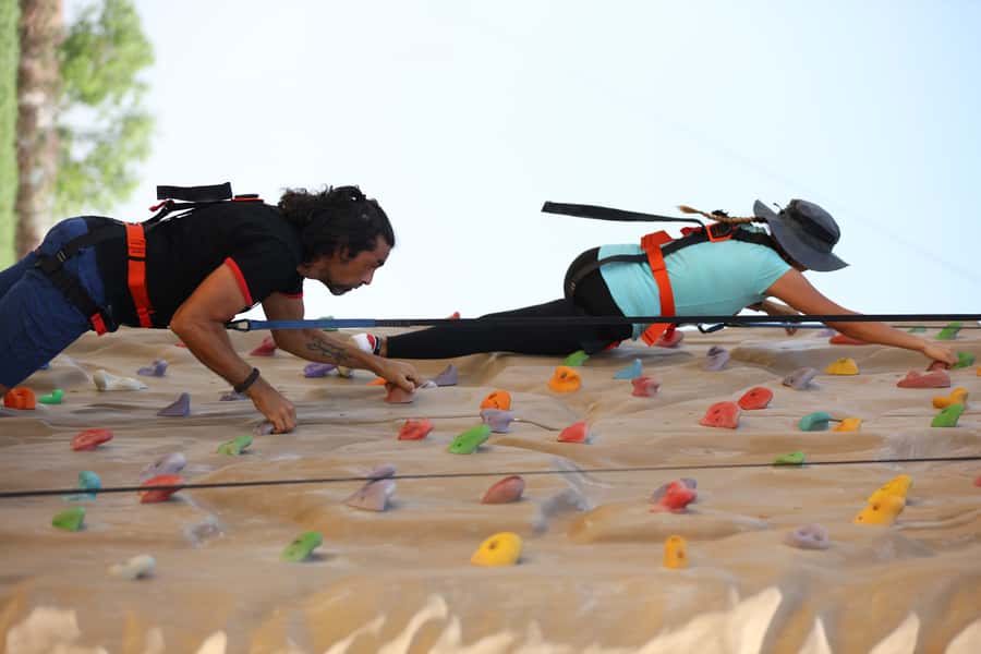 Abu Dhabi: Circuit X Adventure Park - The 100-meter zipline: quick speed, wide views