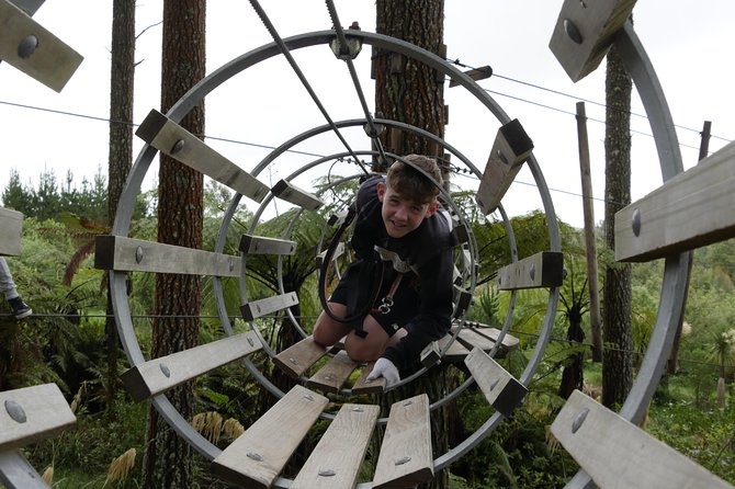 Adrenalin Forest Auckland - The obstacles have different kinds of difficulty