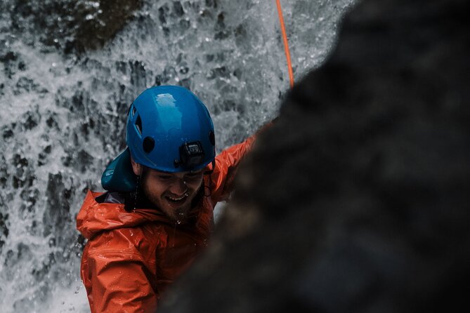 Adrenaline Canyoning Tour - Getting fitted in wetsuit, helmet, and harness