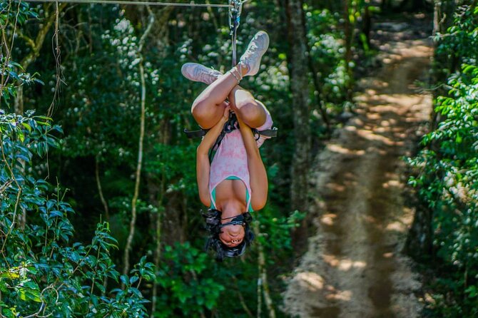 Adrenaline experience from Cancun Atvs Ziplines and a Mayan Cenote - ATV riding through the jungle