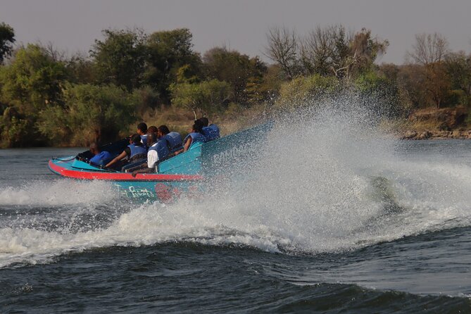 Adrenaline Jet Boat Safari in Victoria Falls - Views of Victoria Falls from the river above