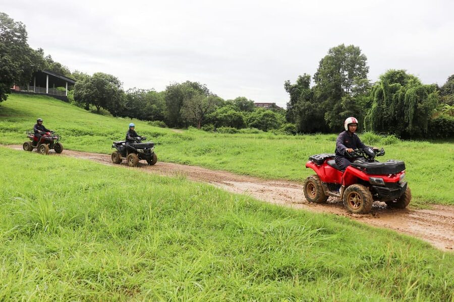 Adrenaline Rush Day Tour at X-Centre Chiang Mai - UTVs, buggies, and ATVs on rough ground