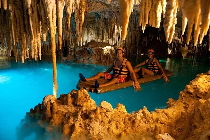 Adrenaline Tour Xplor Fuego from Cancún & Playa del Carmen - Hand-paddled rafting through the caves