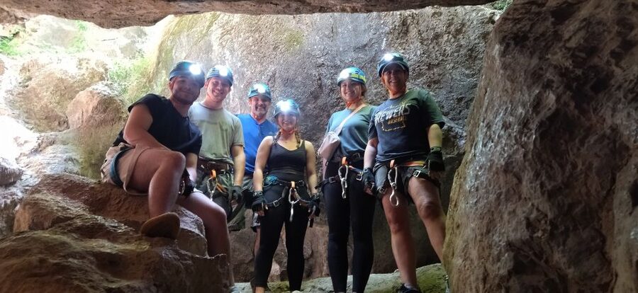 Adventure Cahorros, Monachil/ Climbing and abseiling Granada - Safety briefing and first views in Los Cahorros