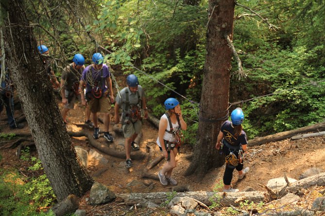 Adventure Parks & Zipline Tour - Getting fitted with a harness and helmet