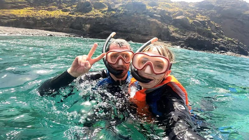 Agaete: Gran Canaria Coasteering. Marine Ferrata and Zipline - Returning Above the Route With Photos and a Snack