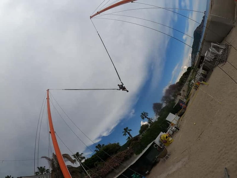 Alanya: Human Slingshot (Reverse Bungee, Catapult Bungee) - What happens at the Illusion Palm Beach meeting point