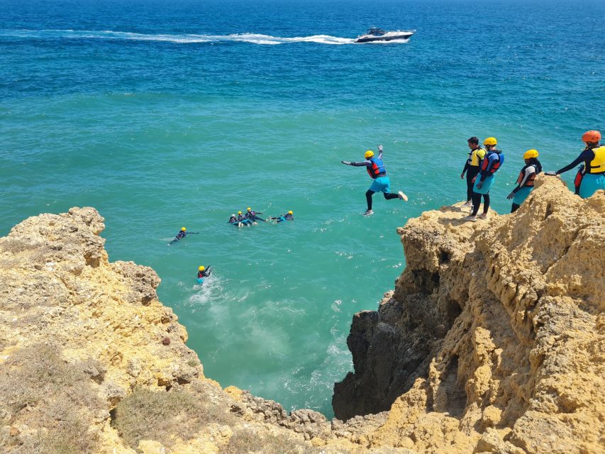 Albufeira: Guided Coasteering Tour with Cliff Jumping - Following the coast from rock to rock