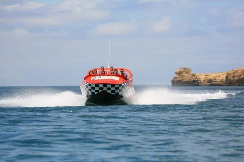 Albufeira: High-Adrenaline Jet Boat Ride - From Albufeira Marina to the open coast