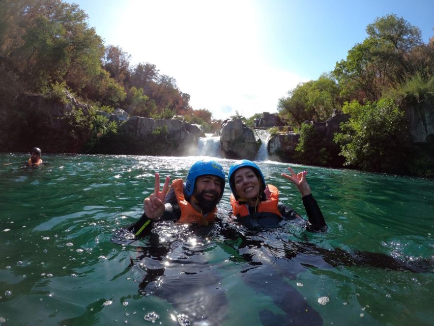 Alcantara Gorge: Cliff Jumping & Body Rafting Adventure - Small waterfalls and quiet pools