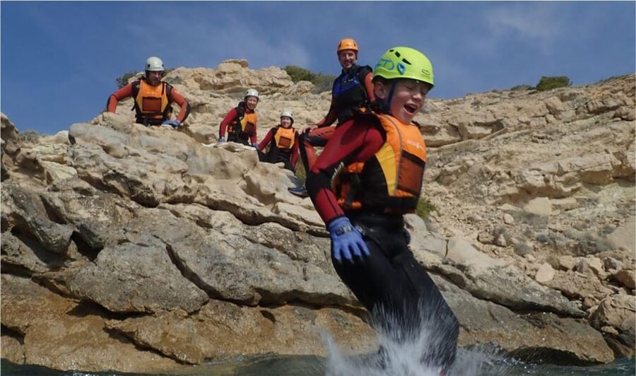 Alicante: Coasteering Adventure on Torres de la Villajoyosa - Photos that capture the active parts