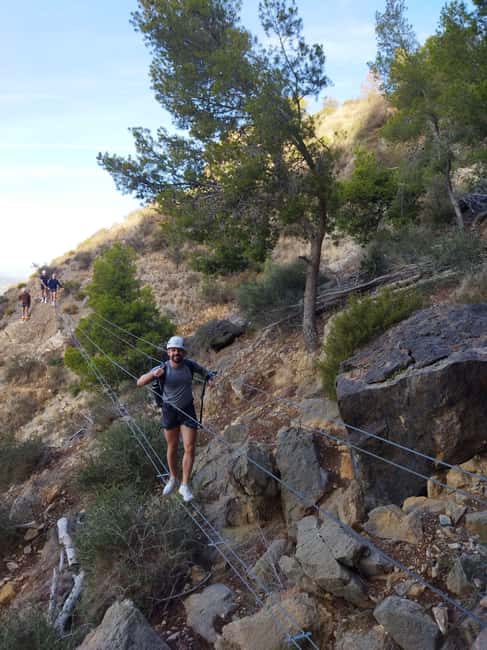 Alicante: Redovan Via Ferrata, family Climb - Inverted staircase, suspension bridges, and the final push