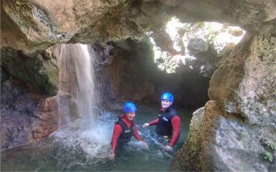 Water Canyoning in Gorgo de la Escalera Ravine