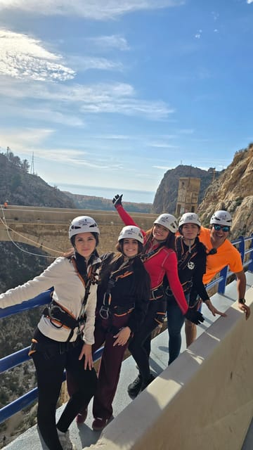 Altea: Bungee jumping in "El Mascarat" canyon - The 40-meter free fall and pendulum swing