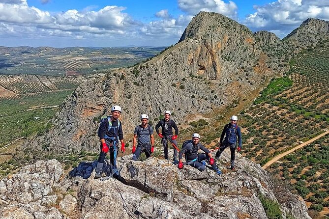 Archidona Via Ferrata Private Climbing Experience - Crossing the 15-meter Tibetan bridge