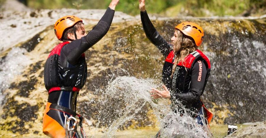 Arco: Rio Nero Canyoning - The first jump sets the tone