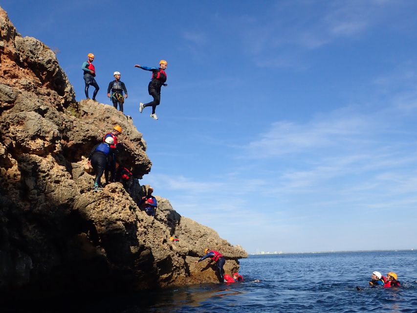 Arrábida: Setubal, Sesimbra Coasteering & Speedboat Tour - Swimming through caves and along Portinho da Arrábida