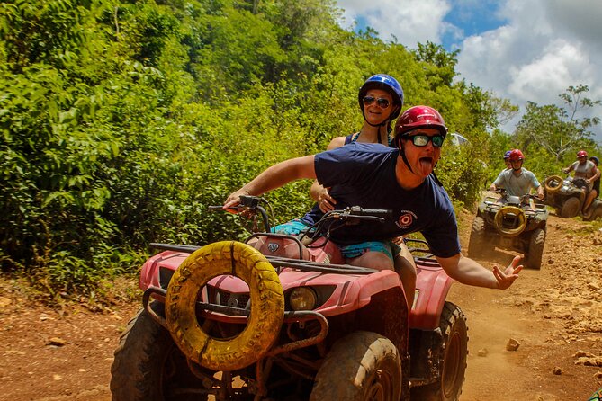 ATV Experience from Cancun adrenaline day! - Swimming in a natural freshwater cenote