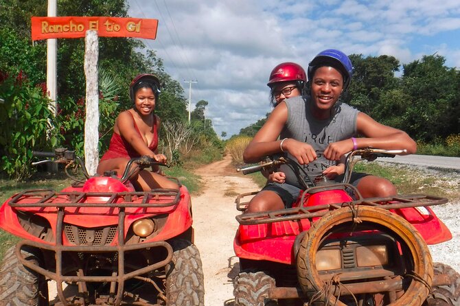 ATV Experience from Cancun adrenaline day! - Ziplines and hanging bridges above the trees