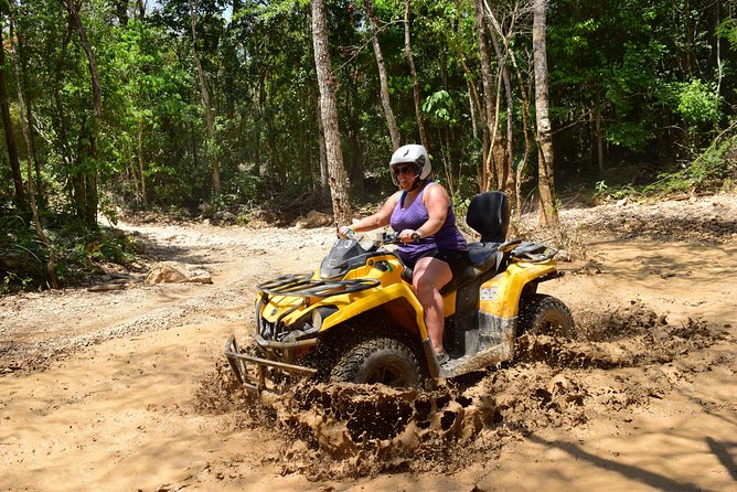 ATV Extreme and Snorkel Combo Tour from Cancun - Cooling off in a jungle cenote