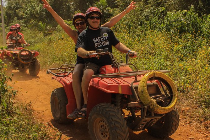 ATV shared experience, Ziplines and Cenote swim experience in one Adrenaline day - Pickup from Cancun and Puerto Morelos