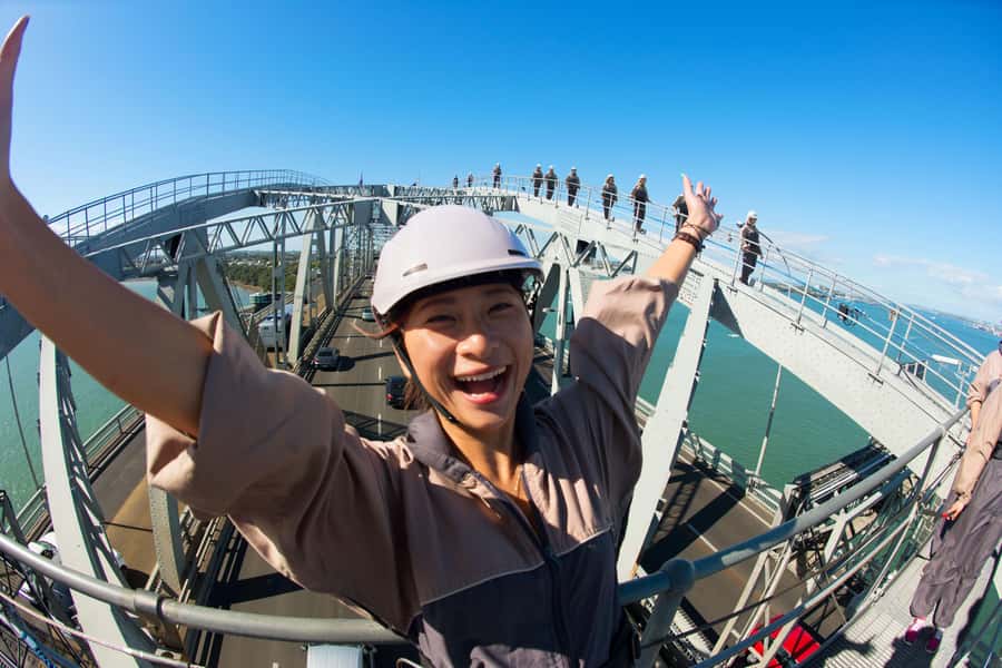 Auckland Harbour Bridge Climb & Bungy Combo - Walking the exclusive Harbour Bridge route