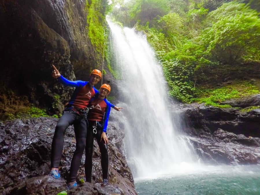 Bali: Canyoning Adventure at Aling Waterfall - Rappelling down waterfalls and rock walls