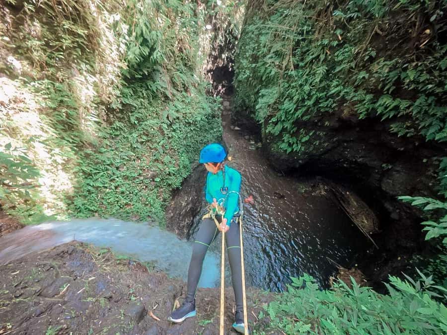 Bali: Gitgit Waterfall Canyoning with Transfers & Lunch - What each canyon option feels like