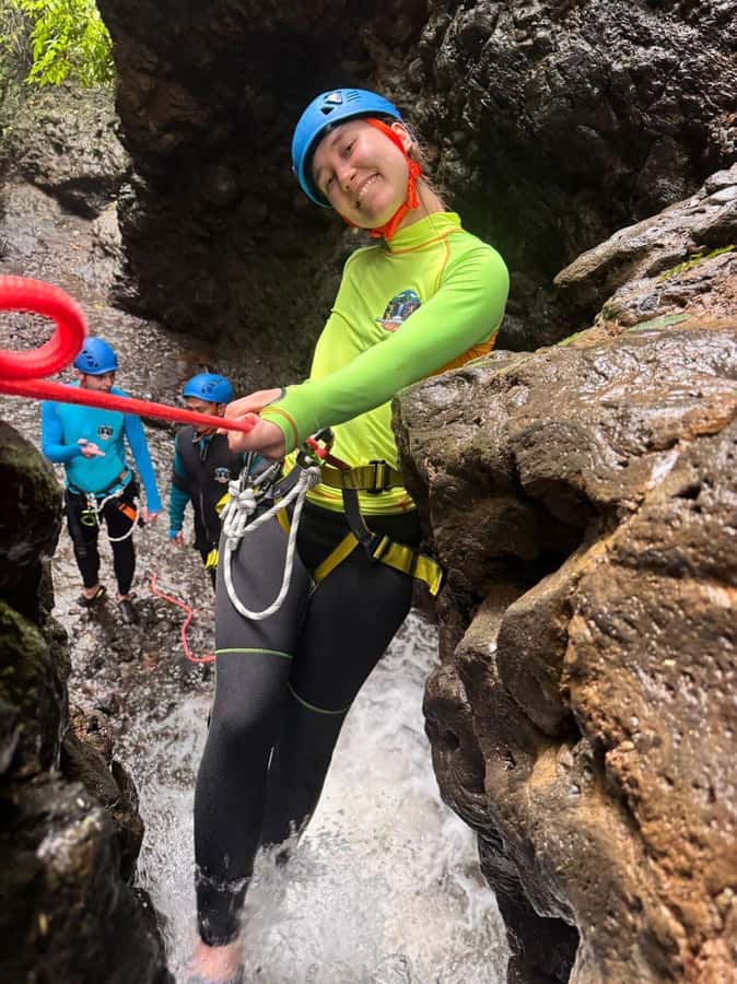Bali: Gitgit Waterfall Canyoning with Transfers & Lunch - Jumps, slides, abseils, and pools