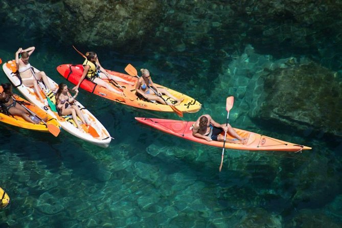 Barcelona Costa Brava Kayak, Snorkel & Cliff Jump Day Tour - Sea caves, coves, and snorkeling stops