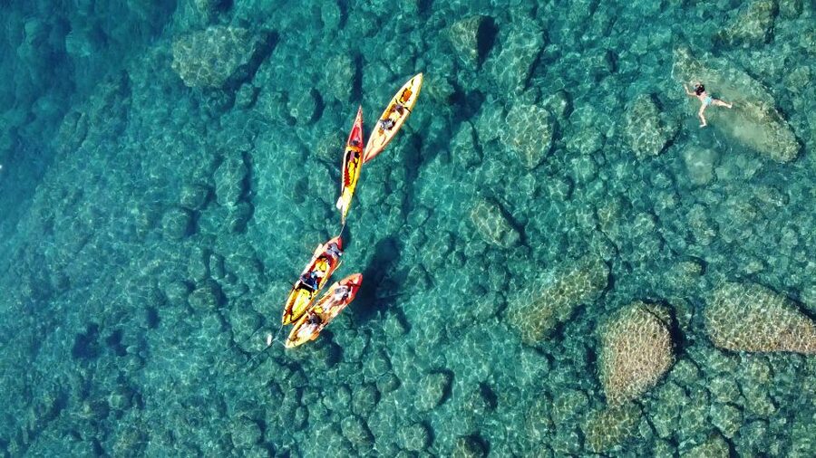 Barcelona: Costa Brava Kayak, Snorkel & Cliff Jump & Lunch - Safe cliff jumping, with no pressure to perform