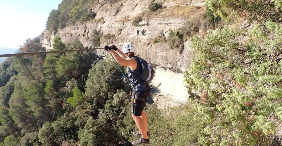 Barcelona: Via Ferrata Baumes Corcades in Centelles - Why the Nepalese Bridge Is the Main Event