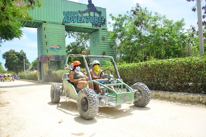 Bavaro Adventure Park Buggy Ride, Zipline Mega Splash, and Waterfall Pool - Six zip lines and the Mega Splash finish