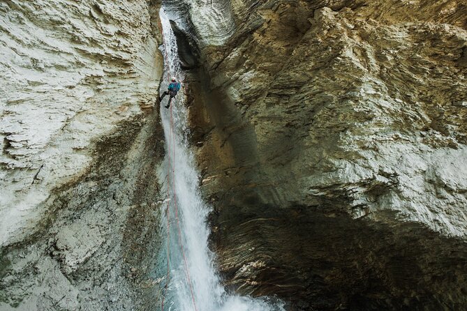 Beartooth Canyon- Half Day Canyoning Tour - Golden, BC - The zipline is your entrance to Beartooth Canyon
