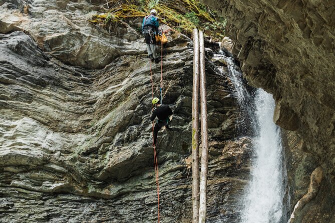 Beartooth Canyon- Half Day Canyoning Tour - Golden, BC - Learning to rappel before the first drop