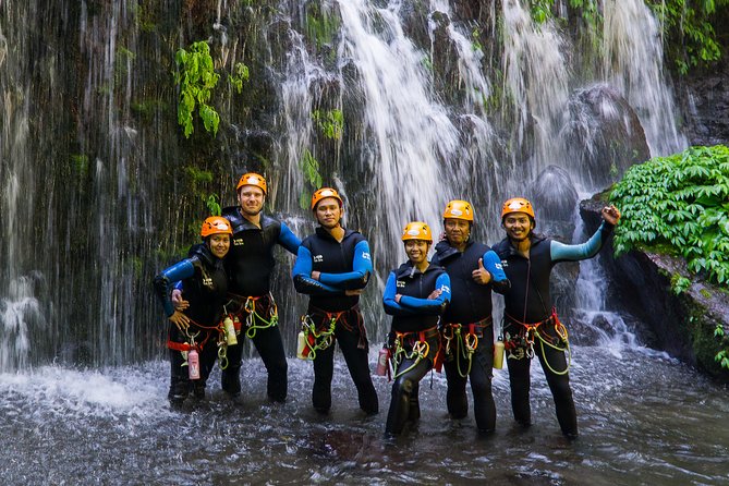 Beginner Canyoning trip in bali "Banyuwana canyon" - The Banyuwana descent: rappels, slides, jumps, and water