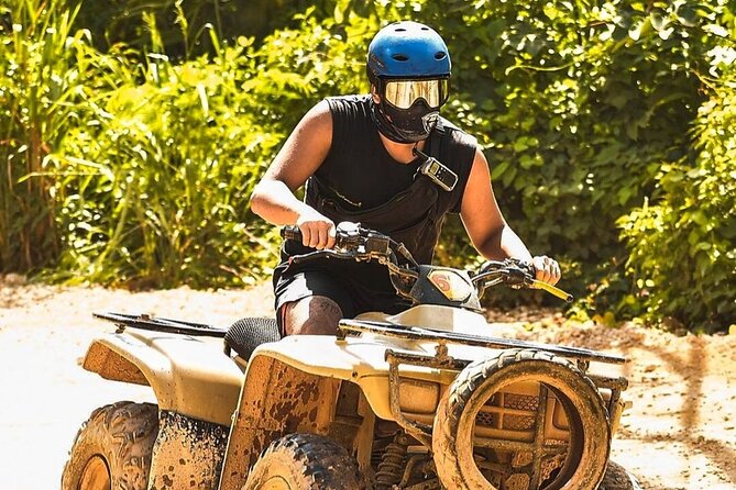 Best Adrenaline Rush in Cancun: ATV, Zip Lines, Cenote, Lunch! - A freshwater cenote after the dust