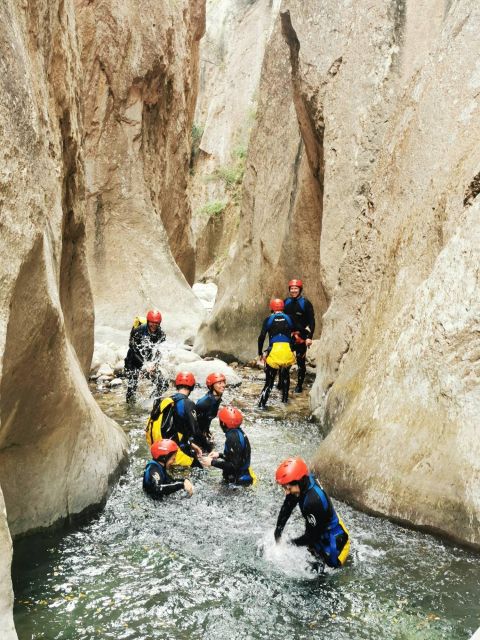 Bolulla: Estret de les Penyes Water Canyoning - Entering the Estret de les Penyes