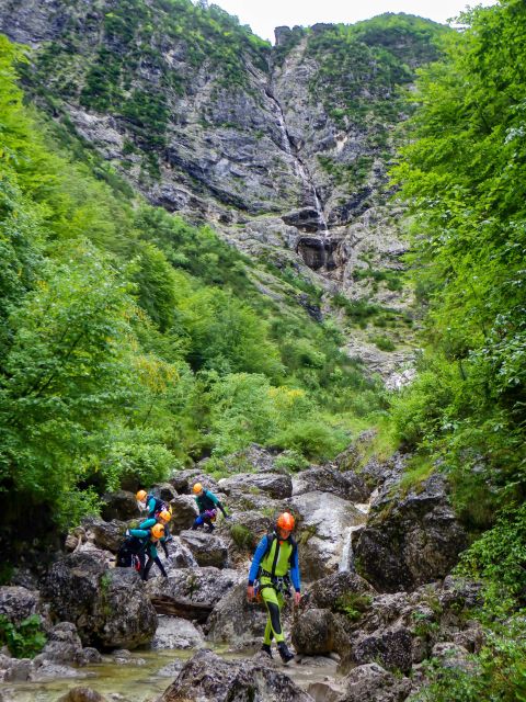 Bovec Adventure: Canyoning in Triglav National Park - The Parabola waterfall rappel