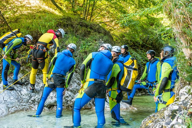 BOVEC CANYONING - Canyoning Tours For Couples - Learning the basic moves inside the canyon