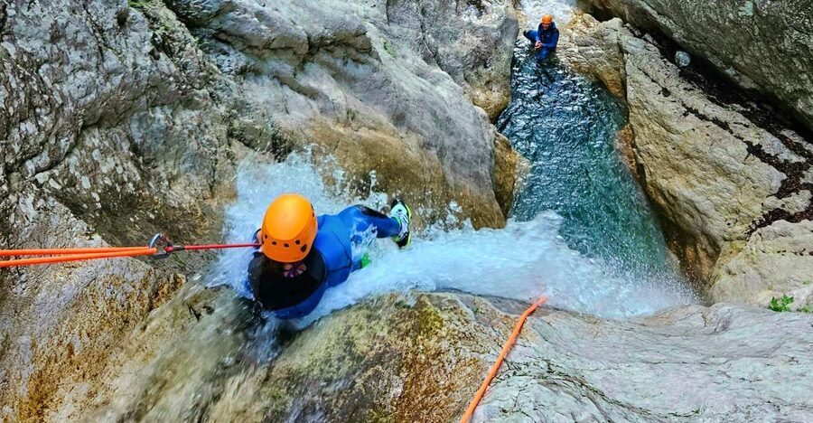 Bovec: Canyoning for Beginners Experience - Getting fitted for the canyon