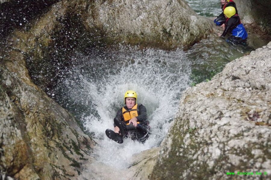 Bovec: Half-Day Canyoning Trip - The safety briefing before the first slide