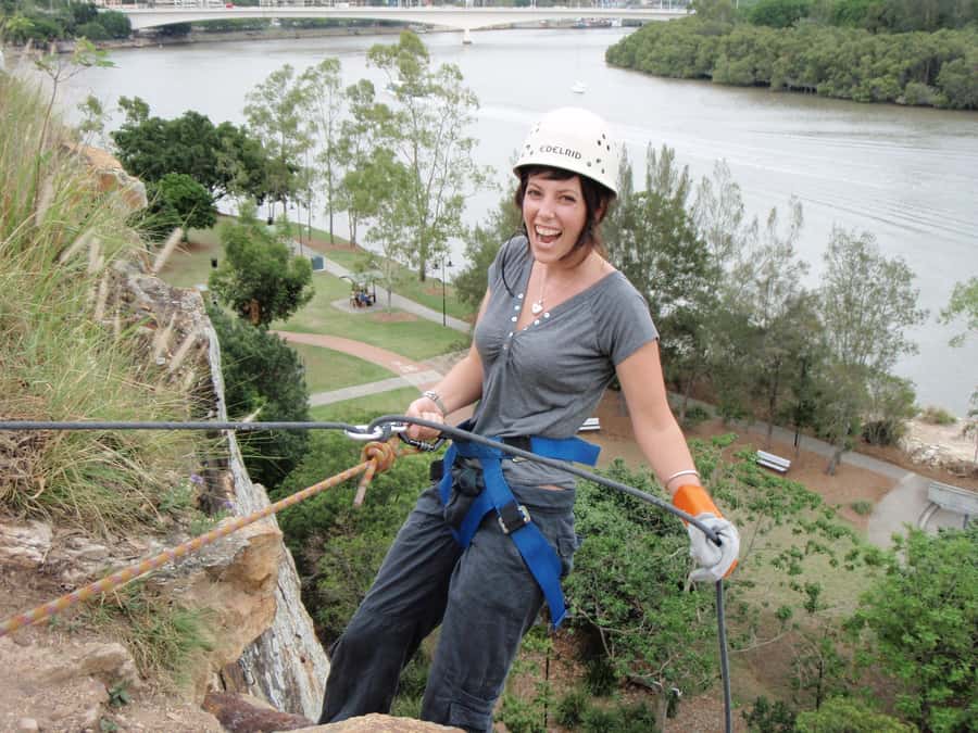 Brisbane: Abseiling at Kangaroo Point Cliffs - The moment you step over Kangaroo Point