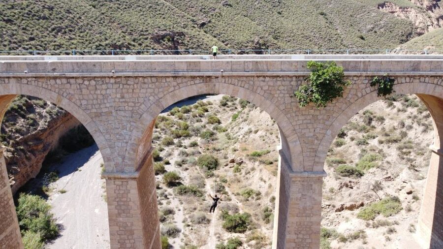 Bungee Jumping Almería - The Jump, Swing, and Return to Solid Ground